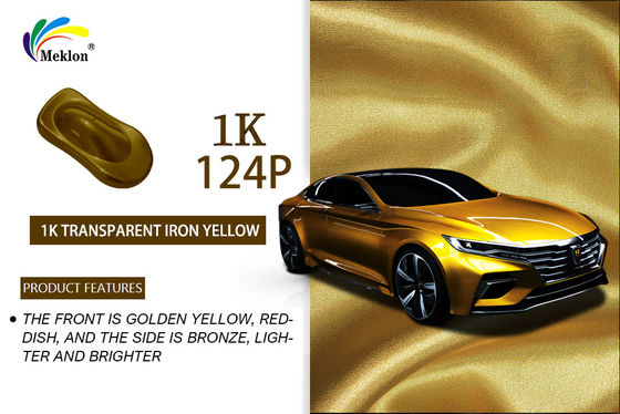 Auto Beschichtung 1K Transparentes Eisen Gelb Acryl Veredelung Glitter Autofarbe