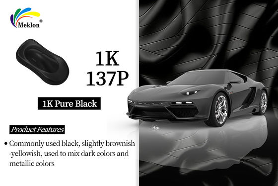 Gute Metallfarbe für Autos Preis 1K reine schwarze Großhandelsfarbe
