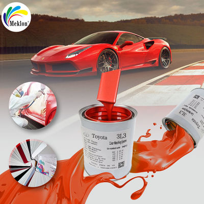 Autofarbe mit Meklon Toyota 3L3 Deep Red Pearl Ready gemischte Autofarbe