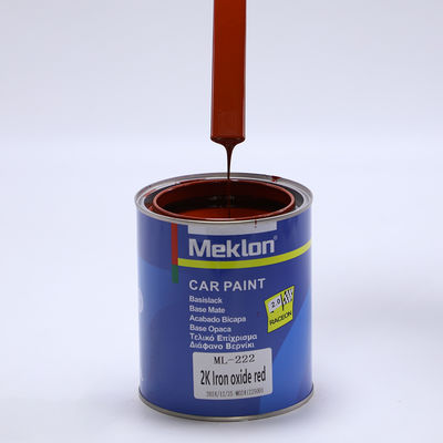 Top-Verkauf 2K Eisenoxid Rot Autofarbe Acryl-Flüssigkeitsbeschichtung für Sprühen Automotive Veredelung Farbe