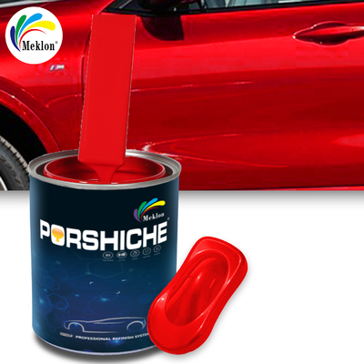 Basecoat Hochglanz Spiegelwirkung Autofarbe Automotive Farbe 1K Große rote Auto Reparatur Farbe reine und volle Farbe Lieferant
