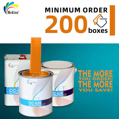 Verschleißfester und kratzfester oranger Autolack-Decklack Acryl-Aotu-Lack für die Automobilreparatur