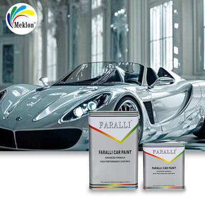 Hochglänzende Metallic-Lackierung in Lila für die Autoreparatur