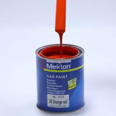 Gute Nivellierung 2K Orange Rot Metallische Automotive Farbe Acrylflüssiges Beschichtungsspray