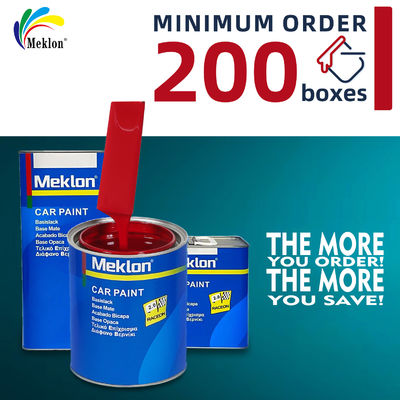 Gute Nivellierung 2K Orange Rot Metallische Automotive Farbe Acrylflüssiges Beschichtungsspray