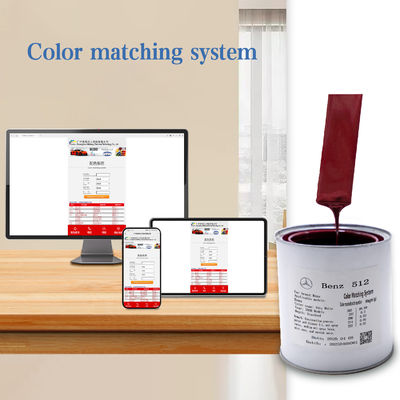 Premium 1K Rote Perle Acryl Veredelung Farbe Für Mercedes-Benz DB512 Mit High-Glanz-Finish