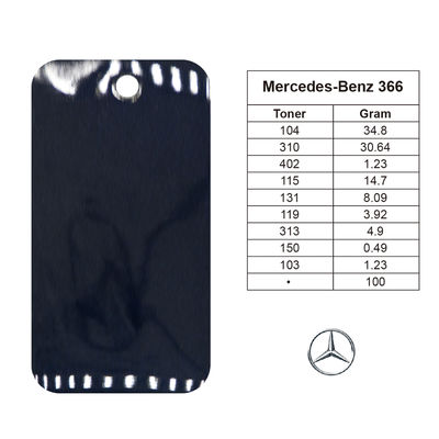 Premium 1K Blau-Perleffekt Acryl Autolack für Mercedes-Benz DB366 Umweltfreundliche Wasserbasis-Formel​