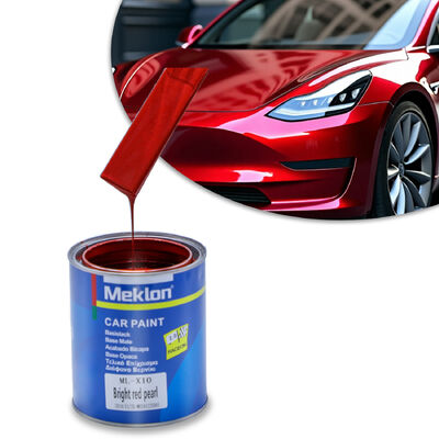 Meklon Bright Red Pearl High Chroma Kratzfester Lack für die Autoreparatur