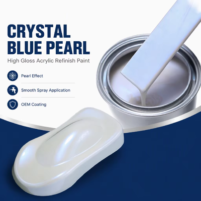 360 Blue Pearl 1K Crystal Blue Pearl Acrylic Automotive Paint High Gloss Refinish Coating for Car Body Repair