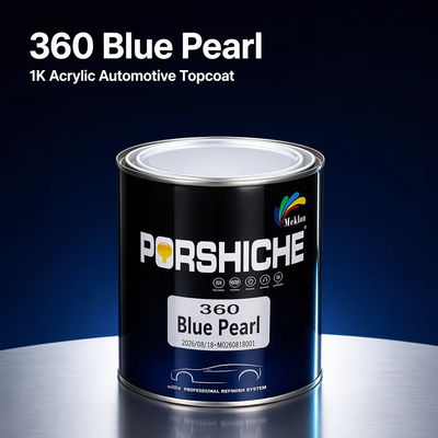 360 Blue Pearl 1K Crystal Blue Pearl Acrylic Automotive Paint High Gloss Refinish Coating for Car Body Repair