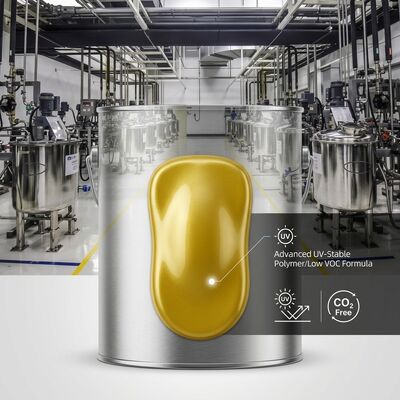 Auto-Reparatur Farbe mit niedrigem VOC Perlkristall Gelb Autofarbe UV-beständig Lieferant