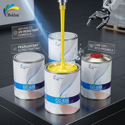 Auto-Reparatur Farbe mit niedrigem VOC Perlkristall Gelb Autofarbe UV-beständig Lieferant