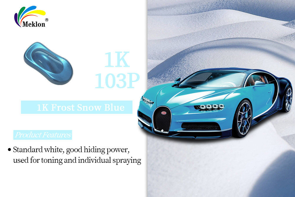 Gut glänzend 1K Frost Schnee Blau Farbe Farben Auto Beschichtung Reparatur Auto Nachbearbeitung Farbe