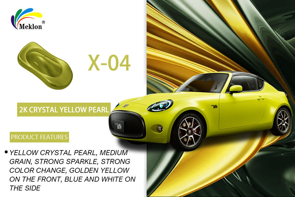 1K Crystal Yellow Pearl Autofarbe: helle Farben und Wetterbeständigkeit für den Wagen