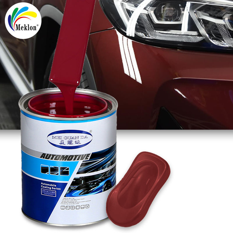 Auto-Körper 1K Basislack Rotfarben Kristallbeschichtung Automotive Spray Auto-Basis-Autofarbe