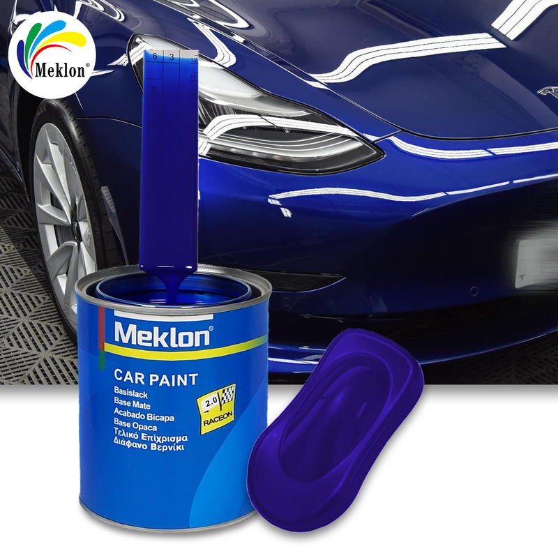 Autokörperfarbe 1K Grundbeschichtung Blaue Perlenfarben Kristallbeschichtung Automotive Spray Auto-Basis-Autofarbe