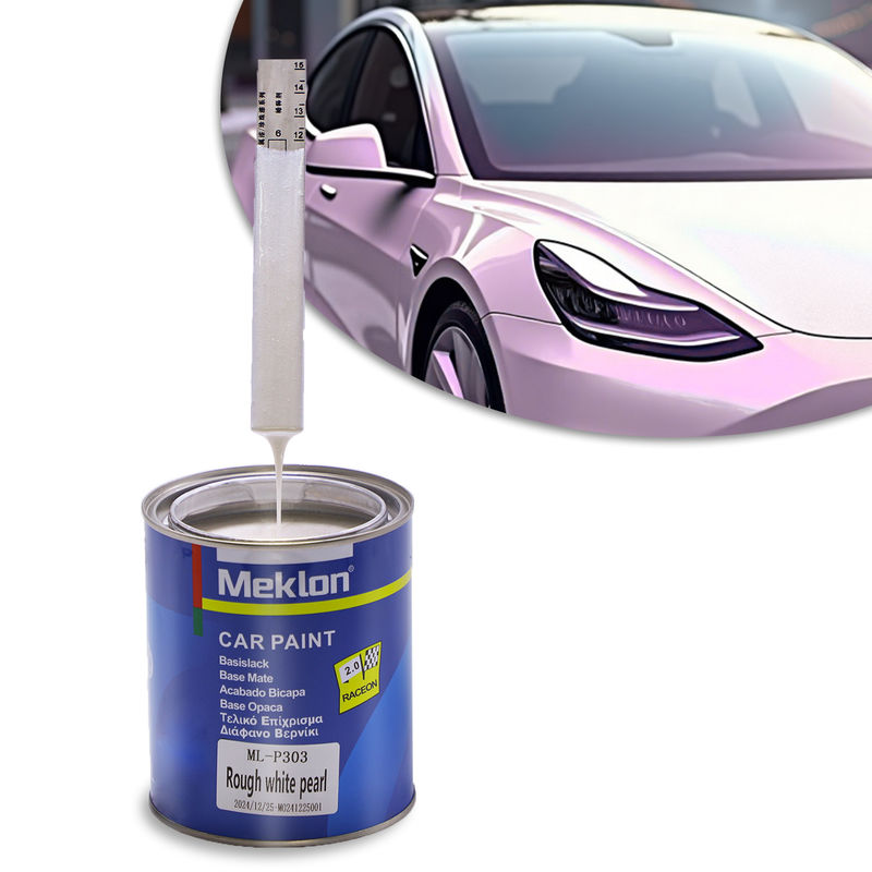 Hohe Feststoff-Auto-Refinish 1K Grobweiße Perllacke Hohe Glanz klare Schicht Mischsystem Harz Flüssigkeitsbeschichtung Spray-Fabrik