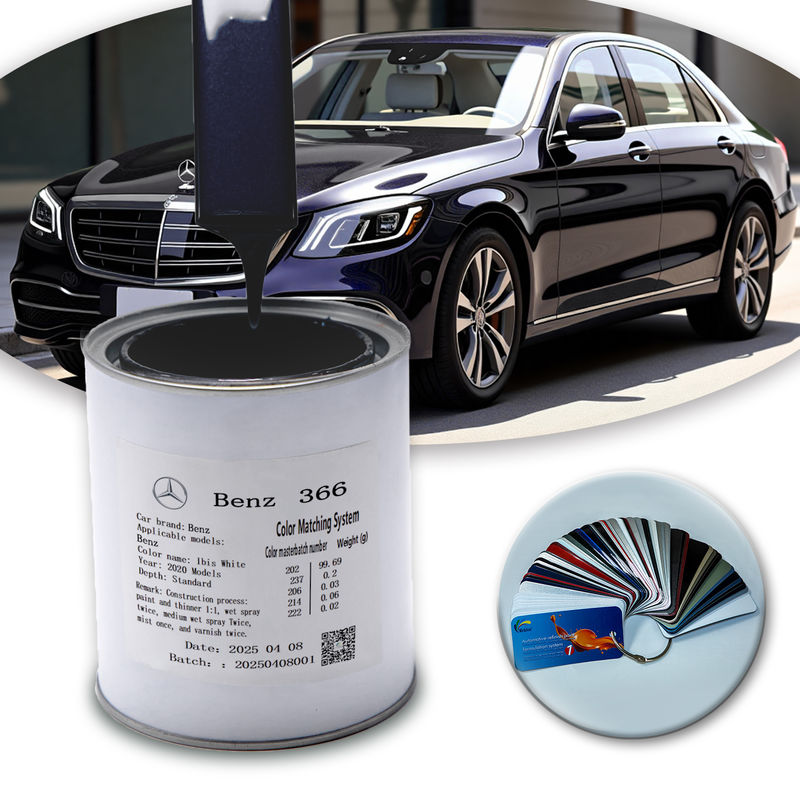 Premium 1K Blau-Perleffekt Acryl Autolack für Mercedes-Benz DB366 Umweltfreundliche Wasserbasis-Formel​