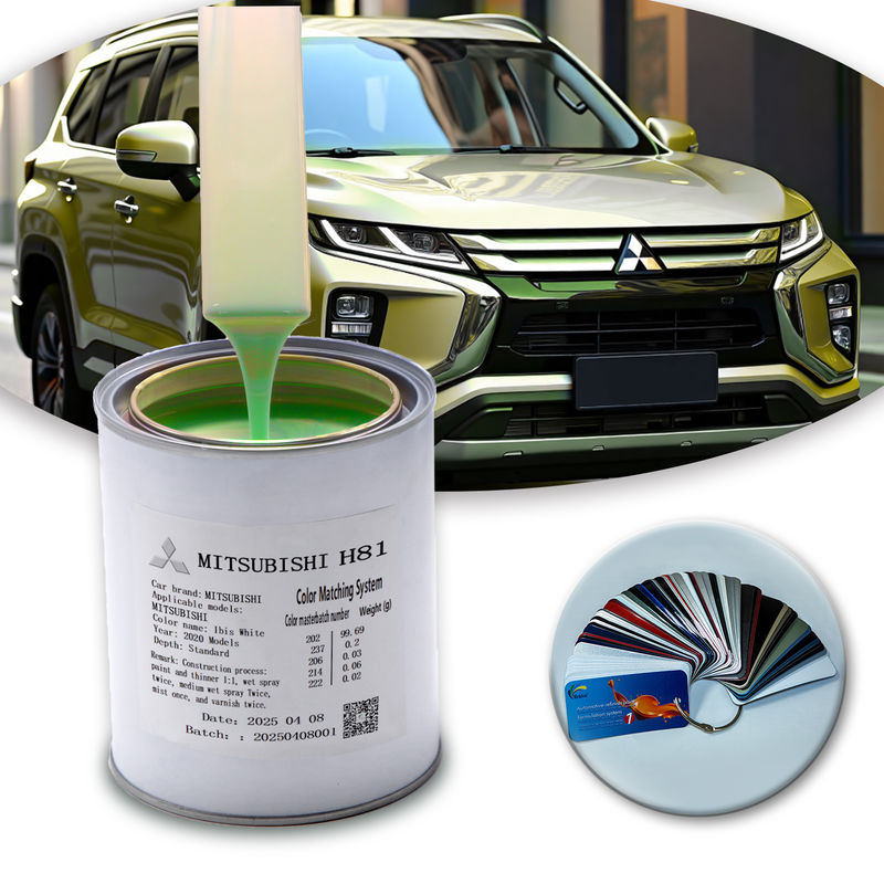 1K Acryl Technologie Autolack für Hochtemperatur- und Trockenbedingungen mit Champagner-Gold-Effekt
