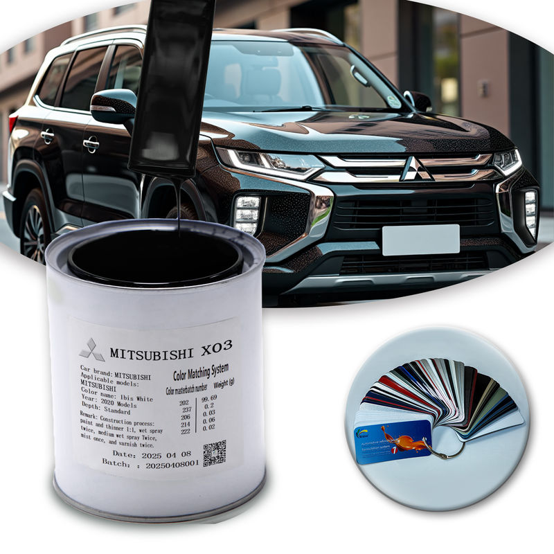 Maßgeschneiderte Veredelung von Autofarbe MITSUBISHI X03 1K Schwarze Perle Acrylfarbe für extreme Wetterbedingungen und komplexe Straßenbedingungen