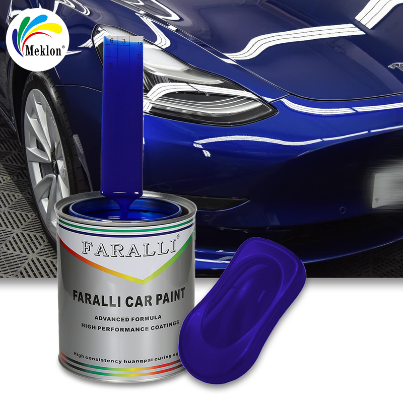 Schnelle Trocknung und effiziente tiefblaue Metallfarbe, die der Originalfarbe der Fabrik entspricht