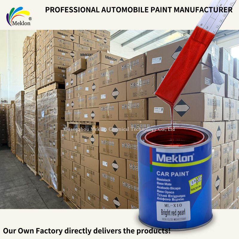 Meklon Bright Red Pearl High Chroma Kratzfester Lack für die Autoreparatur