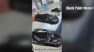 Schwarz lackiertes Modelleffekt-Display